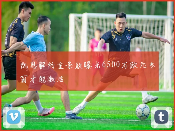 凯恩解约金条款曝光6500万欧元冬窗才能激活